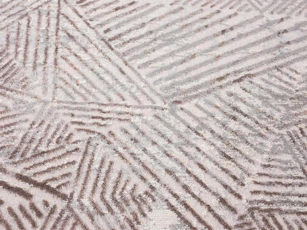 Zenia Brown Grey And Ivory Distressed Tribal Rug *NO RETURNS UNLESS FAULTY