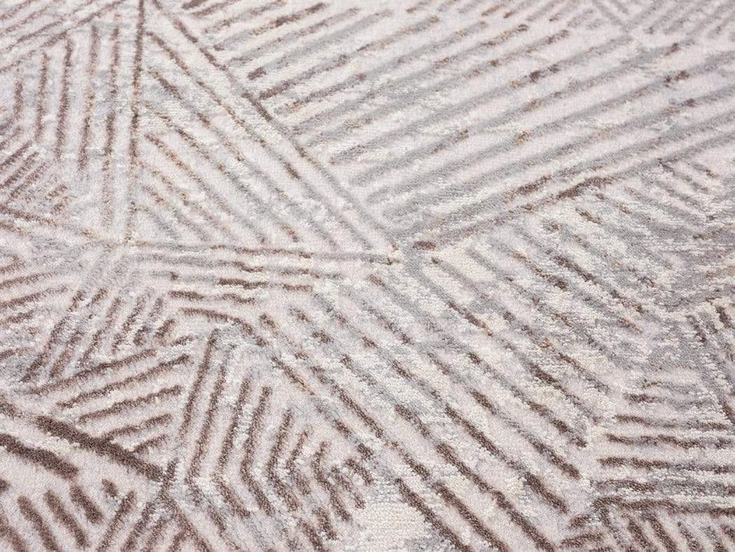 Zenia Brown Grey And Ivory Distressed Tribal Rug *NO RETURNS UNLESS FAULTY