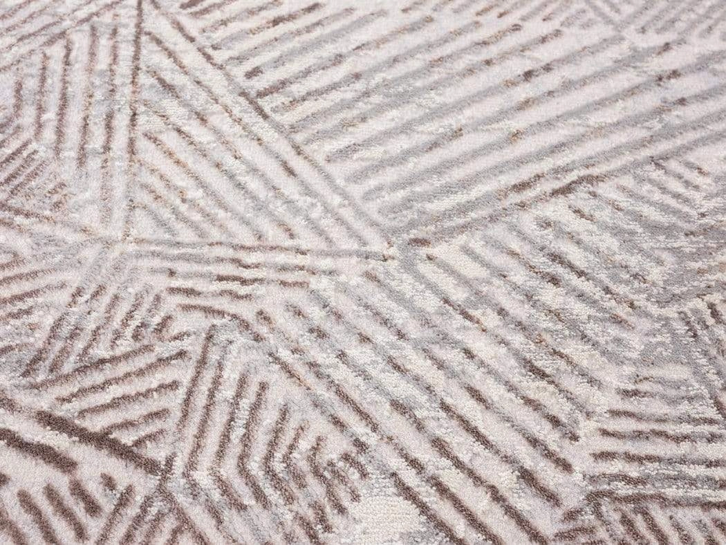 Zenia Brown Grey And Ivory Distressed Tribal Rug *NO RETURNS UNLESS FAULTY