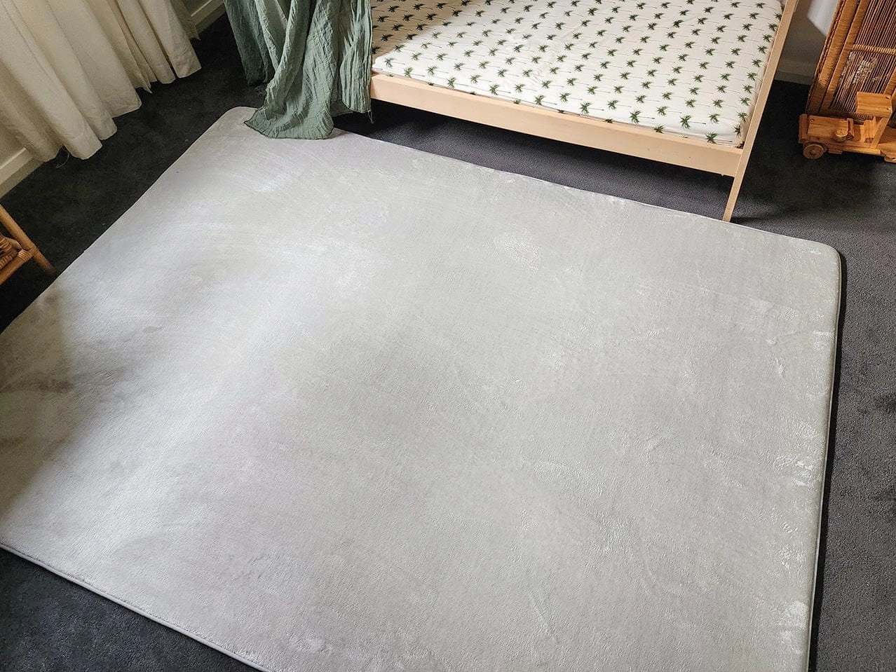 Zia Grey Plush Rollie Pollie Playmat