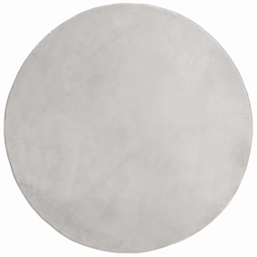 Zia Grey Plush Rollie Pollie Round Playmatmodern color block patchwork rug