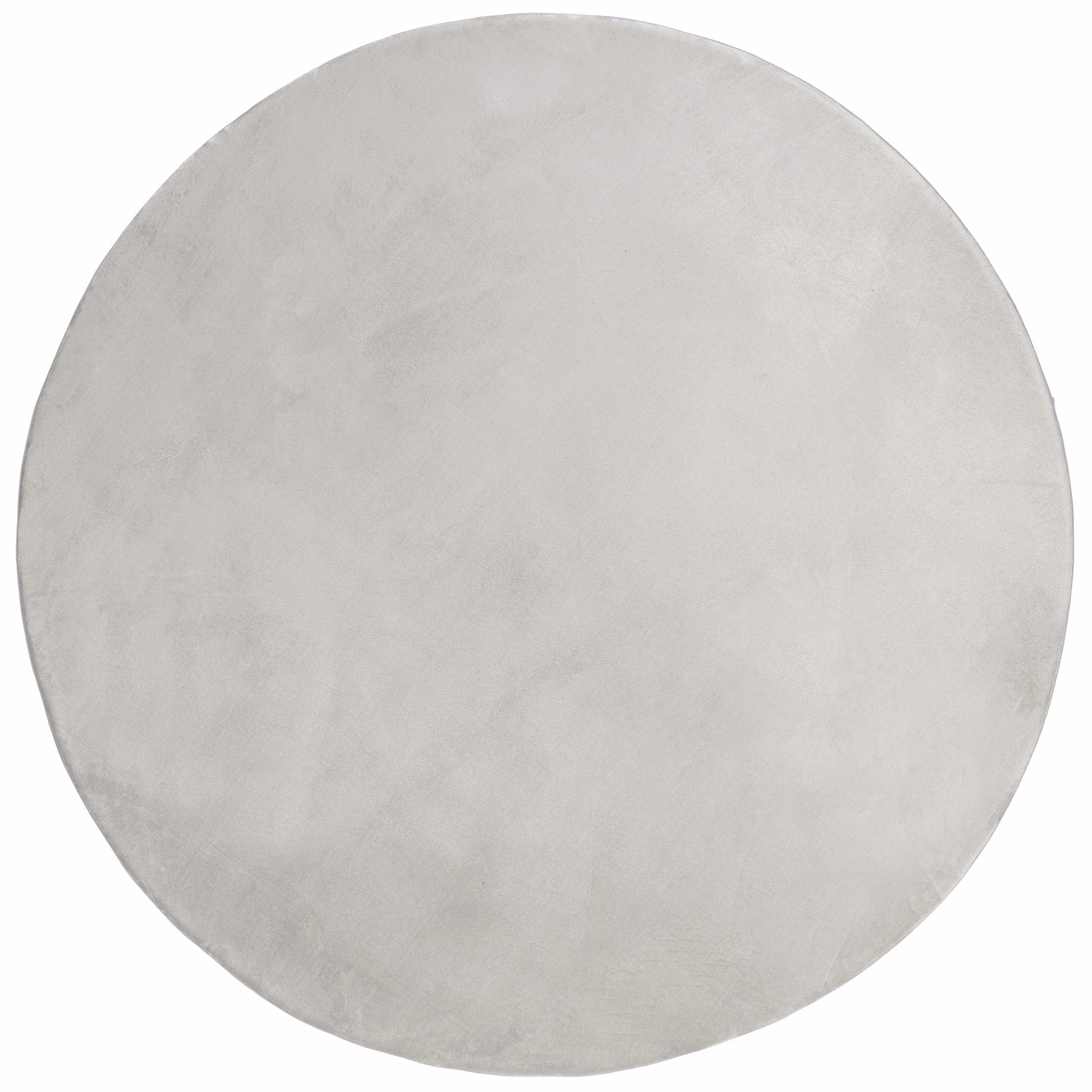 Zia Grey Plush Rollie Pollie Round Playmatmodern color block patchwork rug