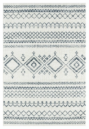 Zita Dark Grey and Ivory Diamond Tribal Rug *NO RETURNS UNLESS FAULTYmodern color block patchwork rug