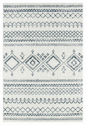Zita Dark Grey and Ivory Diamond Tribal Rug *NO RETURNS UNLESS FAULTYmodern color block patchwork rug