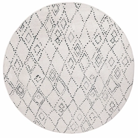 Zuca Grey Charcoal Plush Rollie Pollie Round Playmatmodern color block patchwork rug