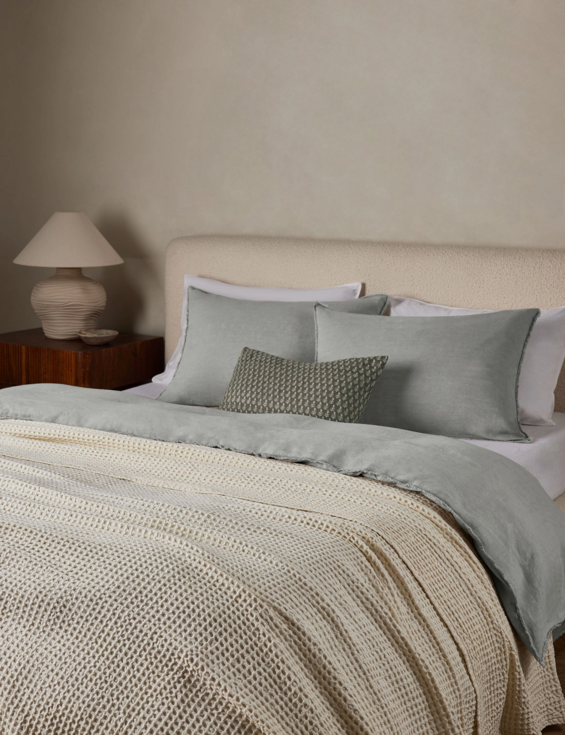 Zuma Cotton Waffle Weave Blanket by Pom Pom at Home
