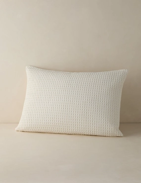 Zuma Cotton Waffle Weave Sham by Pom Pom at Homebedding sets ,throw blankets 